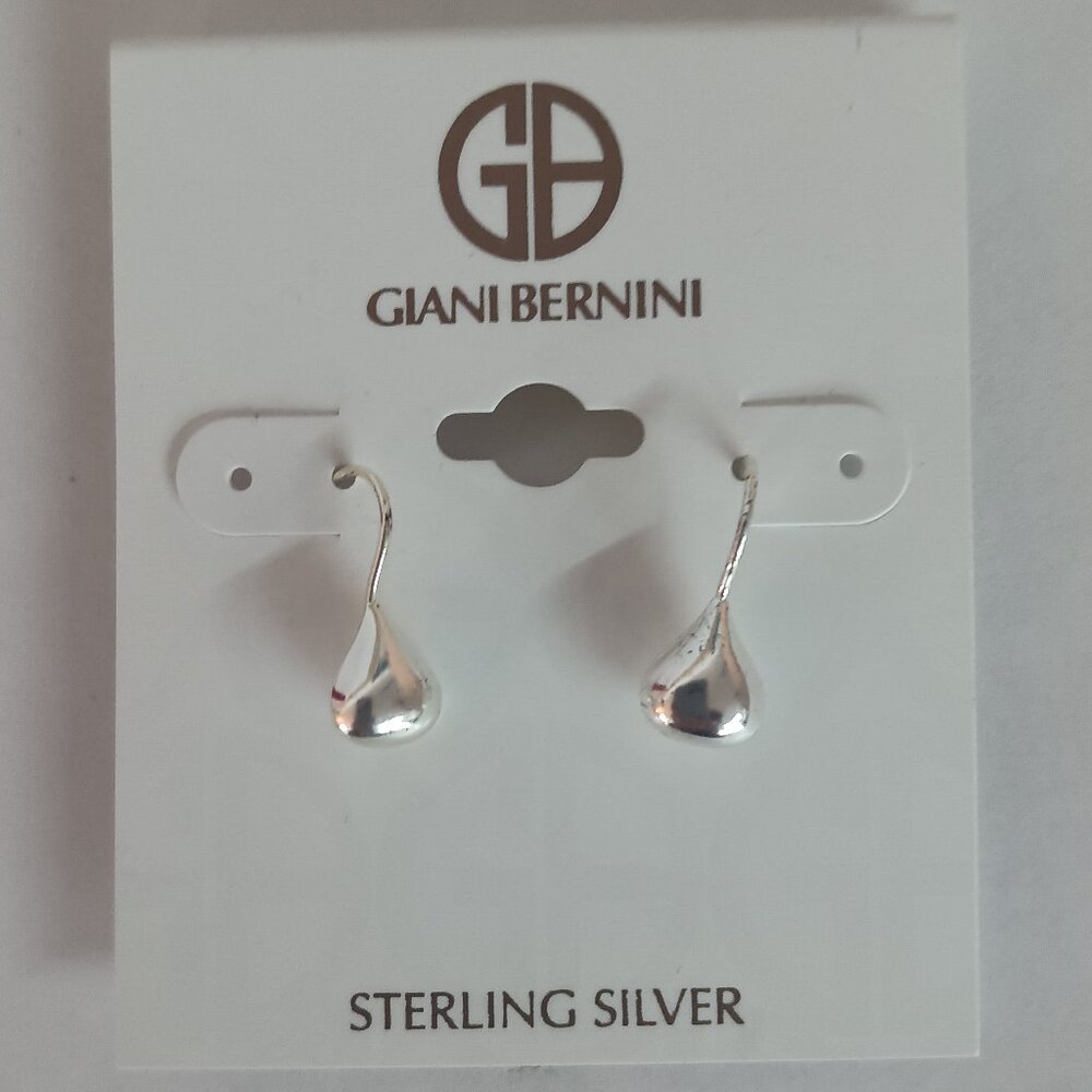Giani Bernini Teardrop Kiss Drop Earrings in Sterling Silver